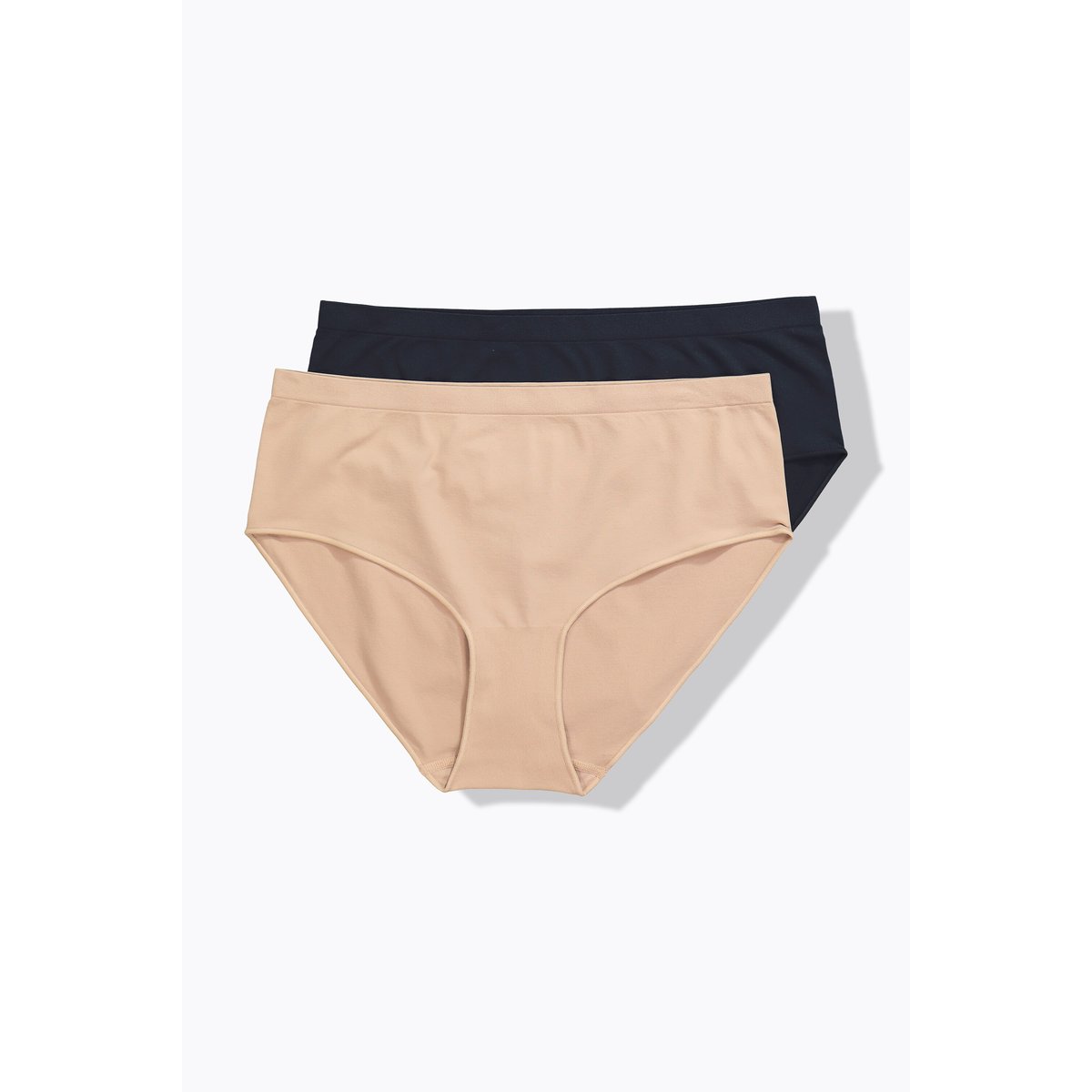 Lot de 2 culottes midi, sans coutures poudre, ULLA POPKEN