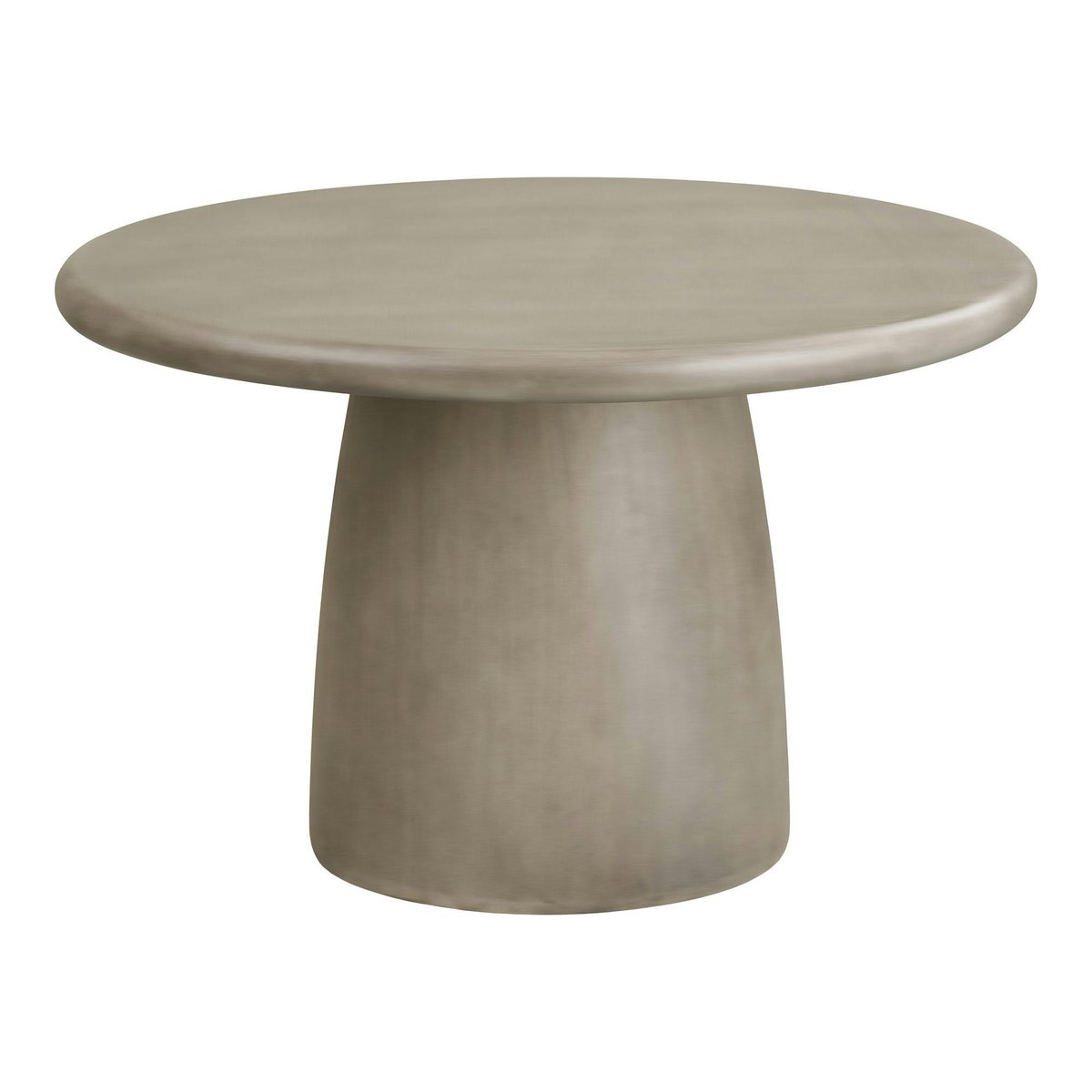 Table ronde en oxyde de magnésium ø120cm, intérieur/extérieur NERINGA gris, PIER IMPORT