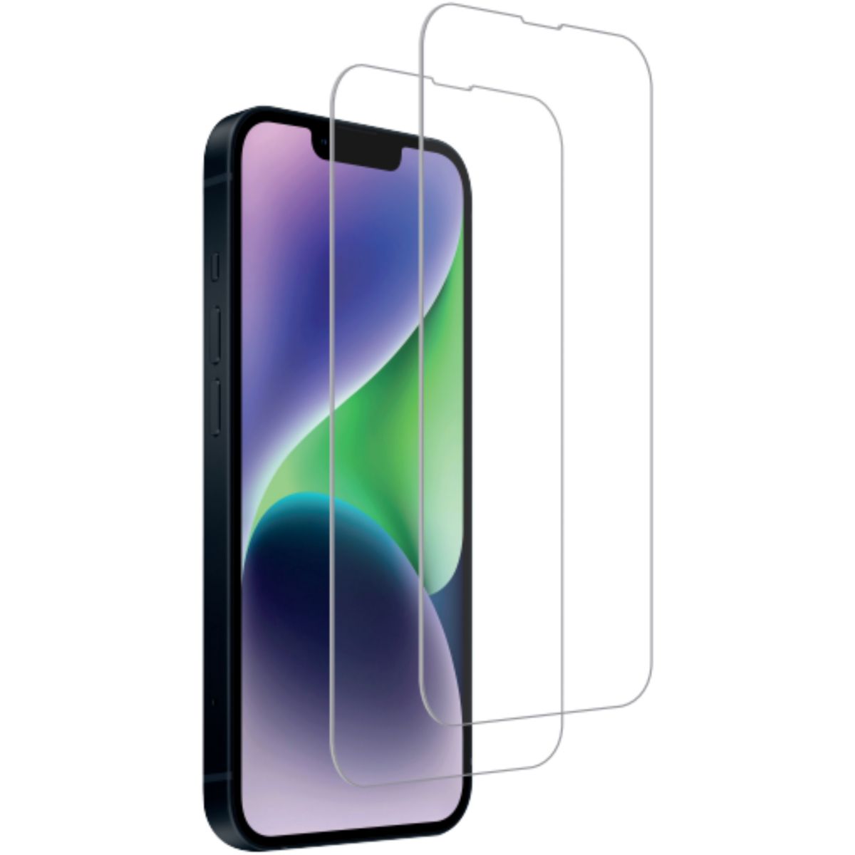 Protège écran iPhone 13/13Pro/14/16e verre trempé couleur unique, ESSENTIEL B