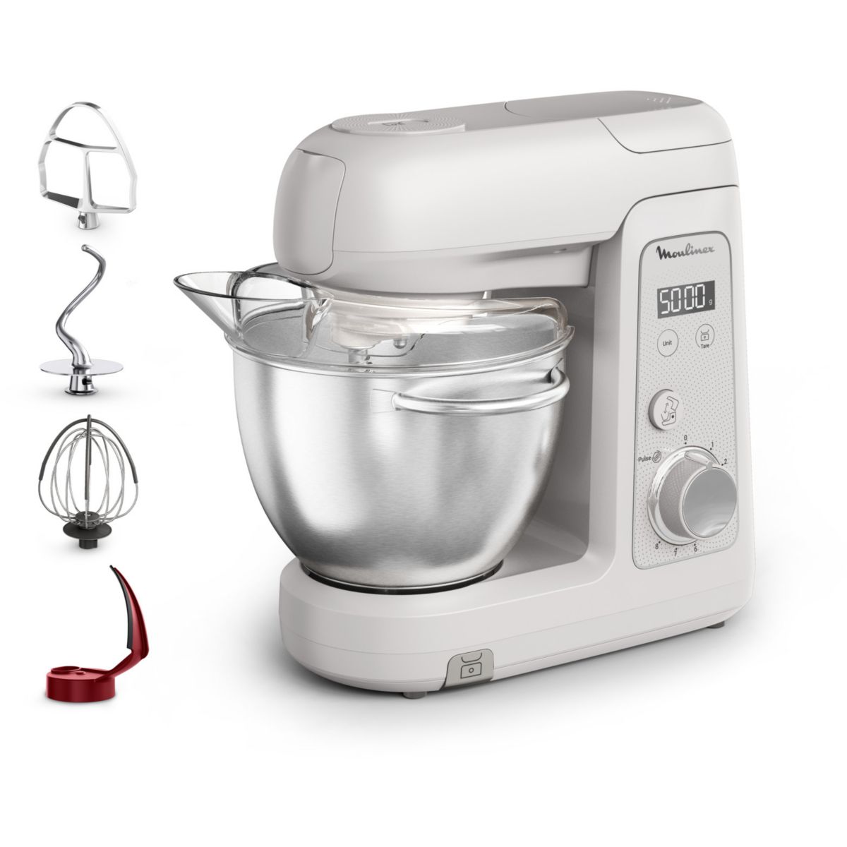 Robot pâtissier BAKE PARTNER + QA540BF1 couleur unique, MOULINEX