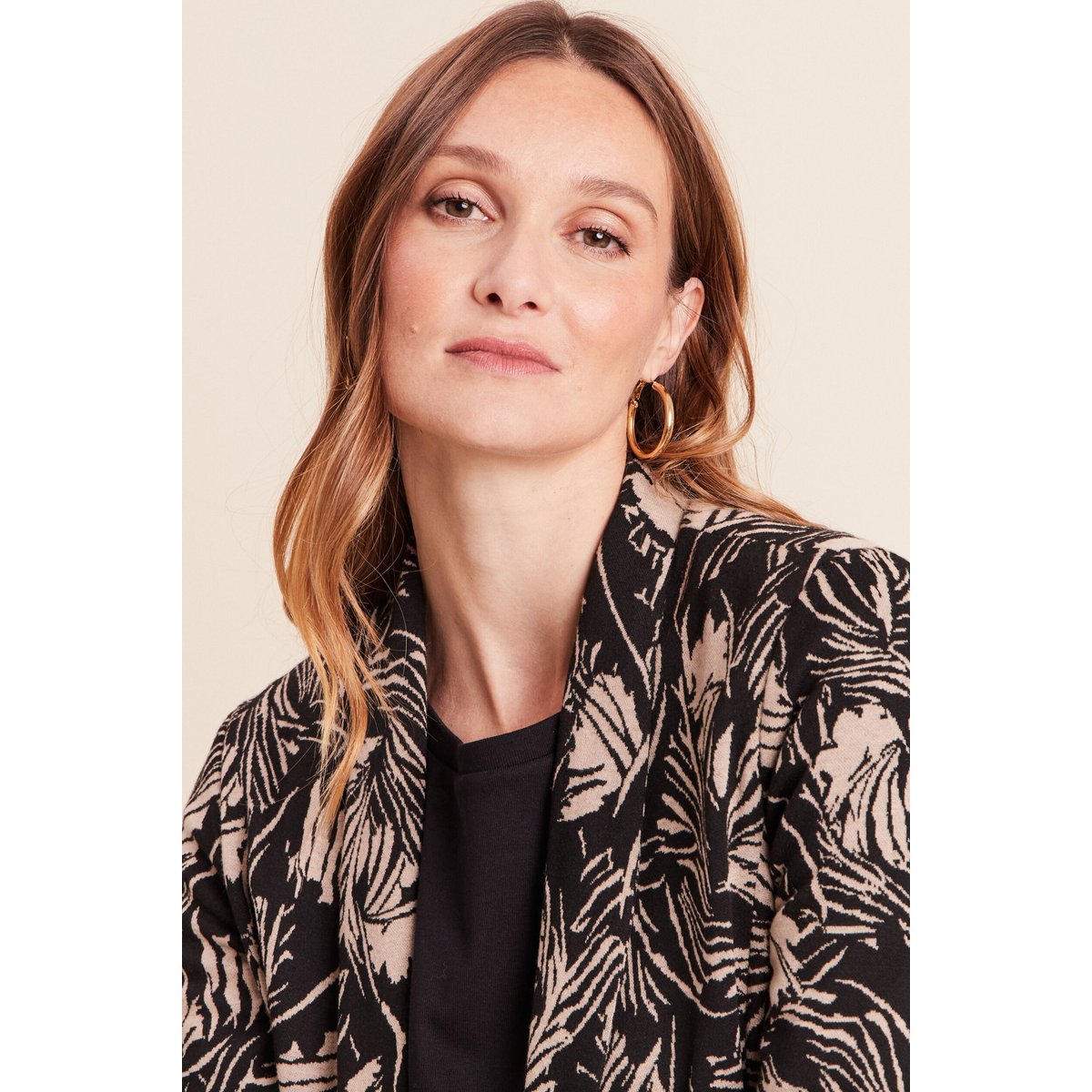 Veste cintrée manches longues doublée noir, BREAL