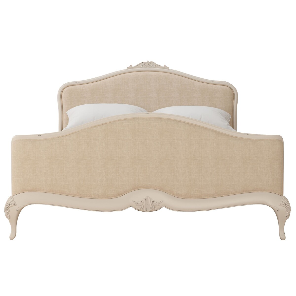Ivory French-Vintage Upholstered Bed ivory, WILLIS & GAMBIER