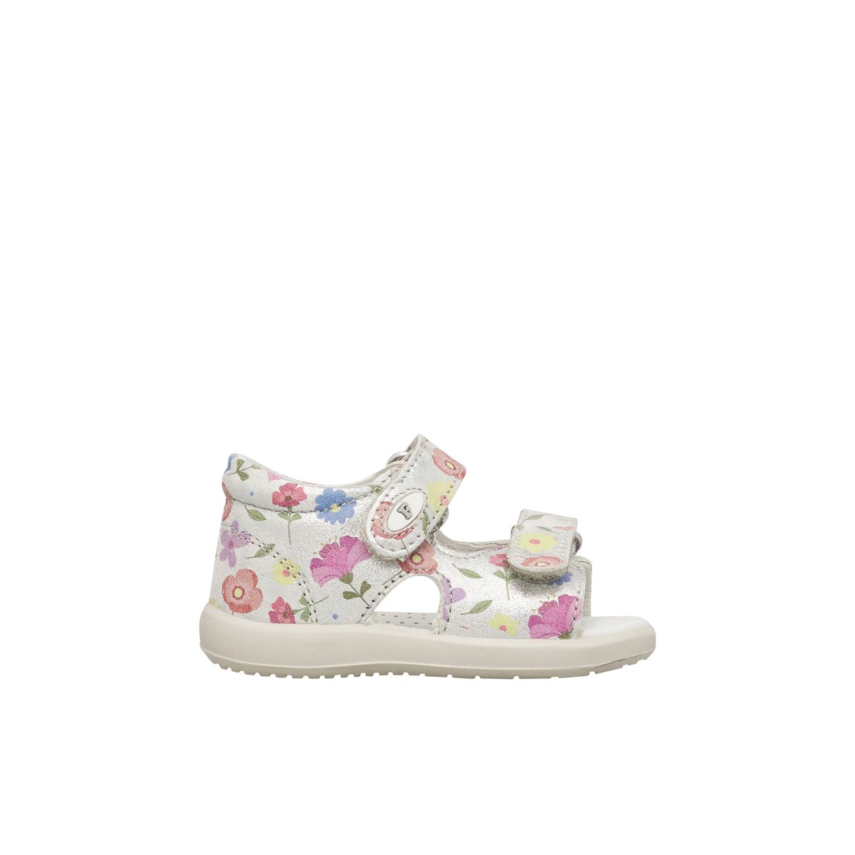 Sandales en cuir avec imprimé floral NEW RIVER argent-, FALCOTTO