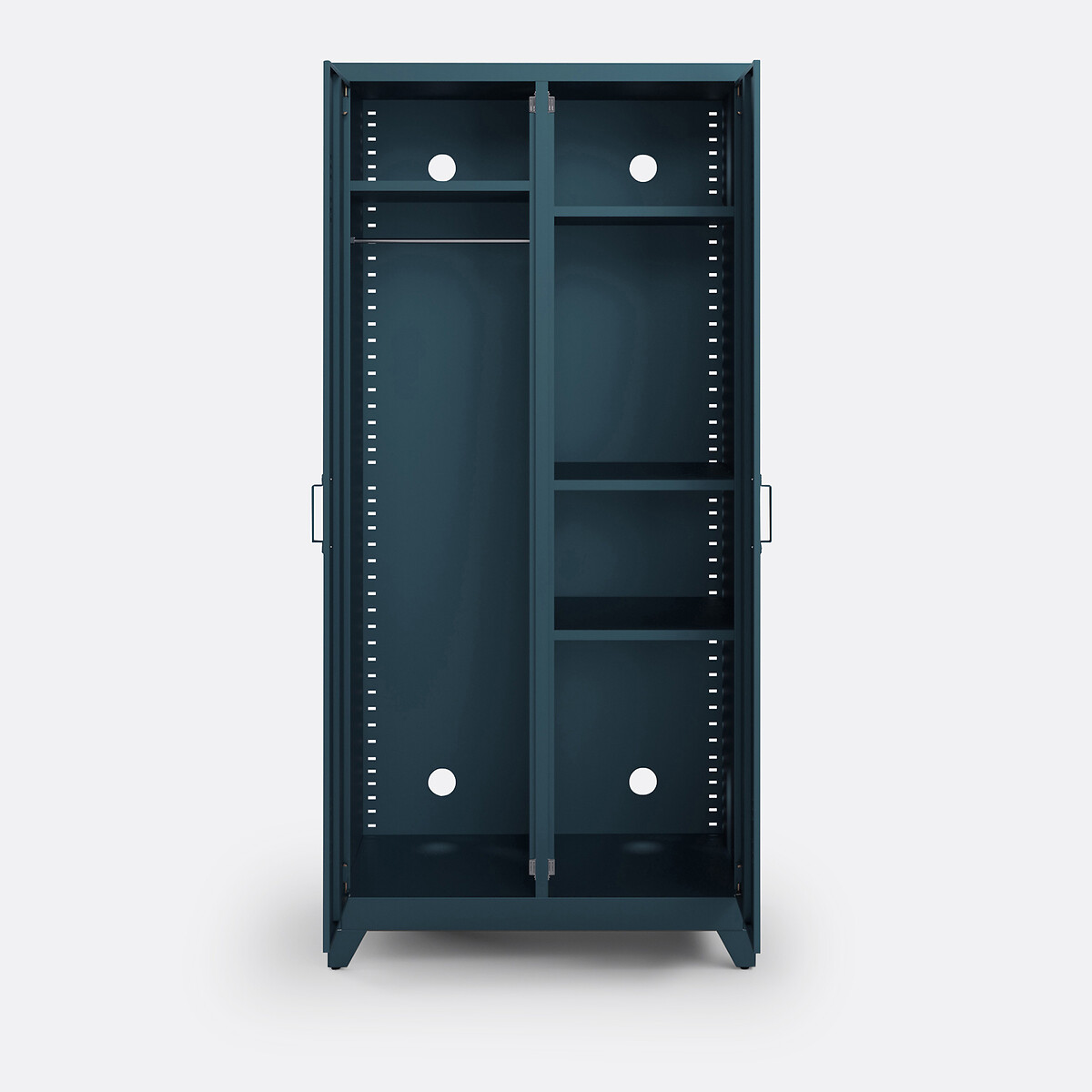 Hiba 2-Door Metal Cabinet prussian blue, LA REDOUTE INTERIEURS