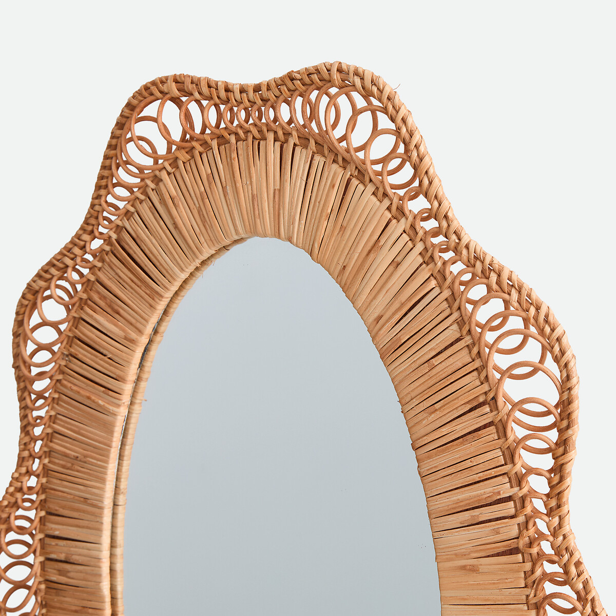 Miroir forme fleur, rotin, diamètre 44 cm, ROZA naturel, LA REDOUTE INTERIEURS