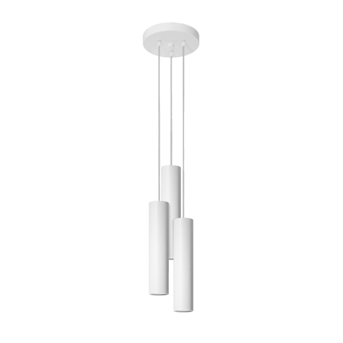 Suspension Acier Blanc GU10 3 Lagos blanc, EDEN