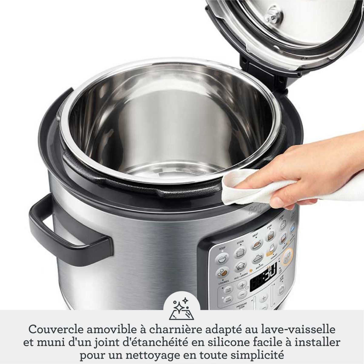 Multicuiseur SPR680BSS2EEU1- The Fast Slow Go argent / métallique, SAGE APPLIANCES