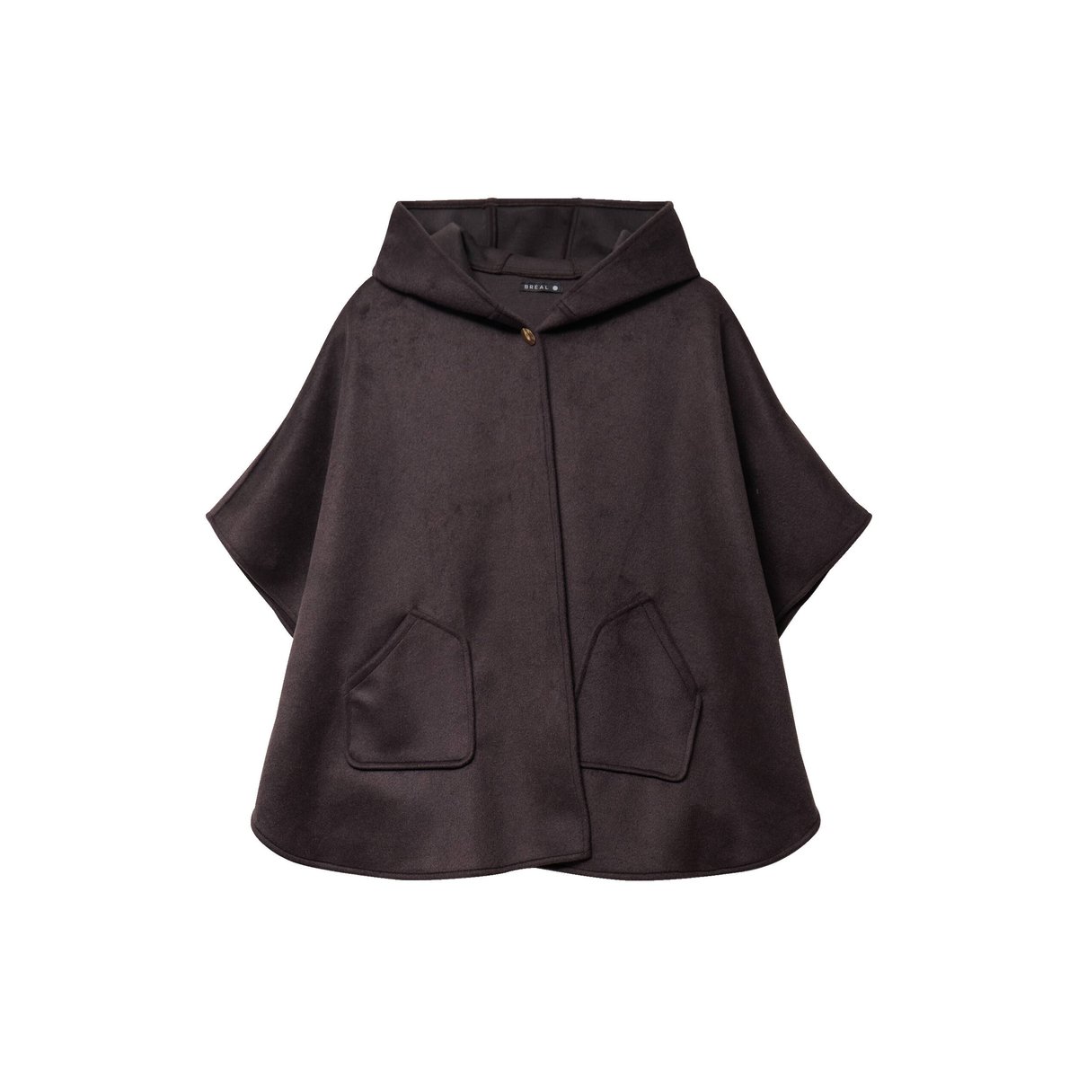 Poncho cape marron foncé, BREAL