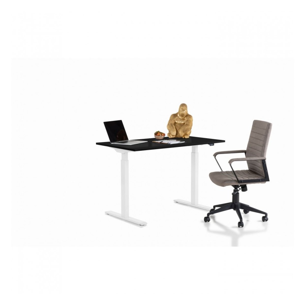 Bureau réglable en hauteur, SMART noir et blanc, KARE DESIGN