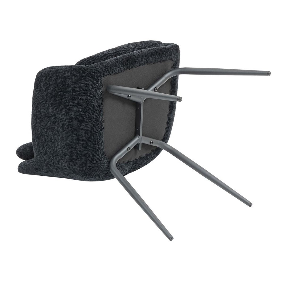 Chaise accoudoirs noir, ZAGO
