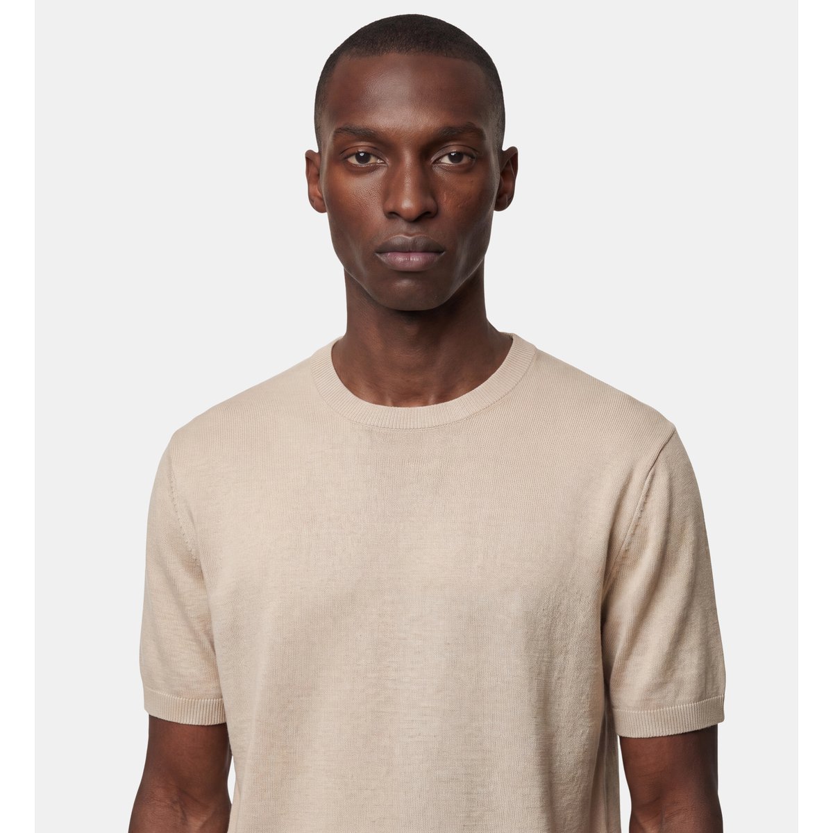 T-shirt classique rishnit écru, GALERIES LAFAYETTE