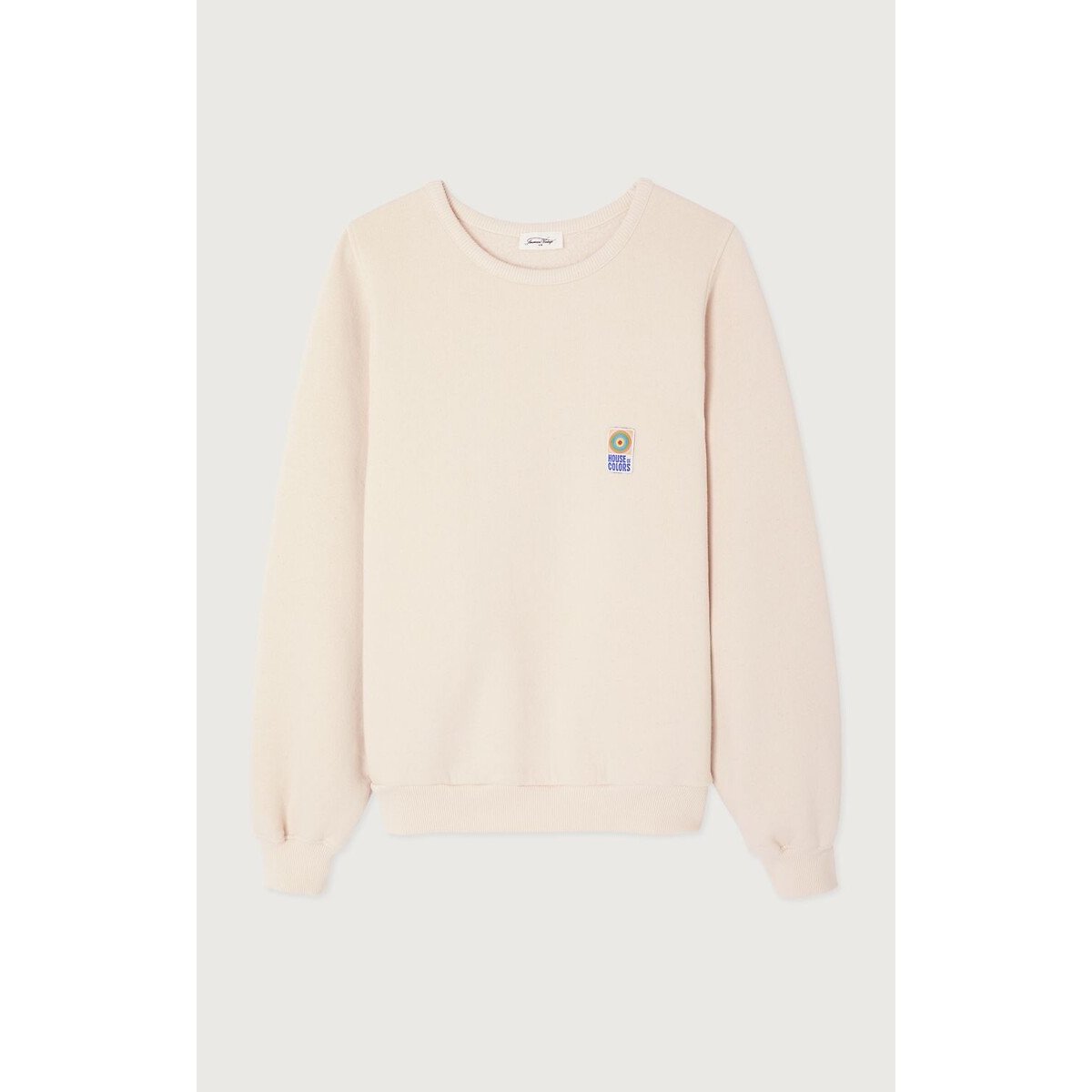 Fiky Loose Fit Crew Neck Long Sleeve Sweatshirt ecru , AMERICAN VINTAGE