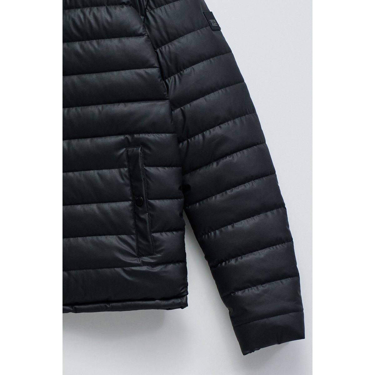 VESTE METELASSÉE EFFET CUIR noir, SALSA JEANS