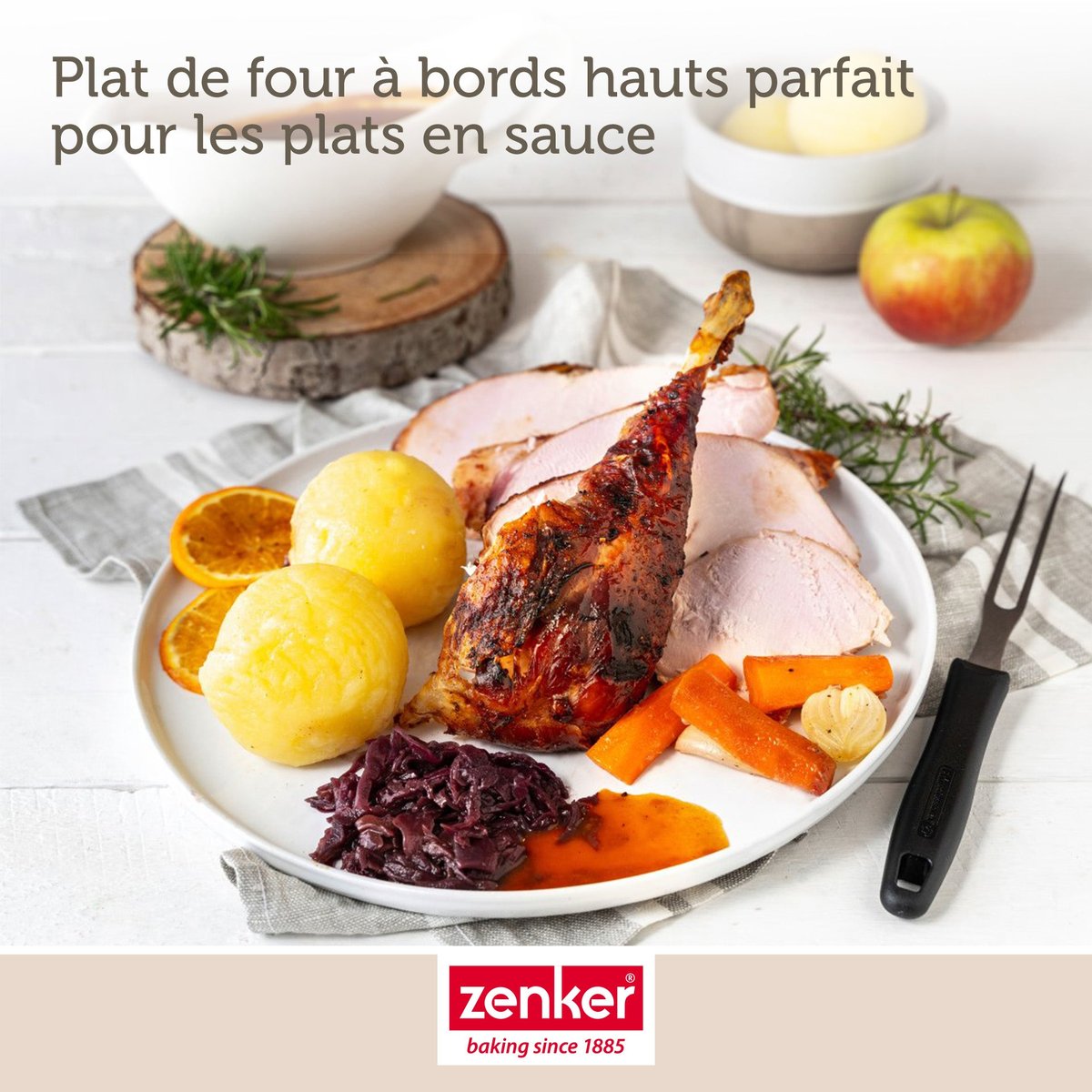 Plat à four XXL rectangle SPECIAL COOKING noir, ZENKER
