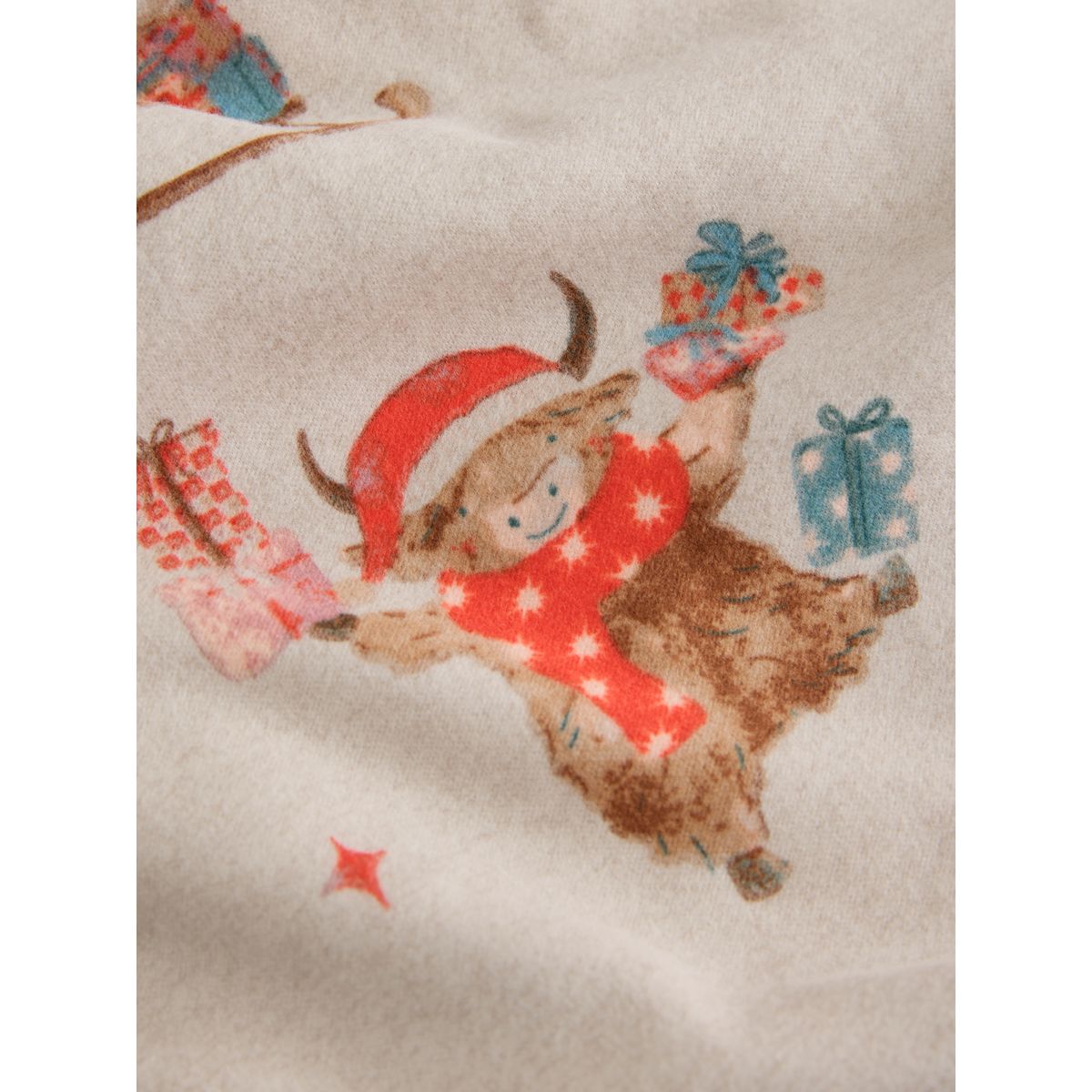 Chemise de nuit noël collection famille flocons d'avoine hamish la vache des highlands, NEXT