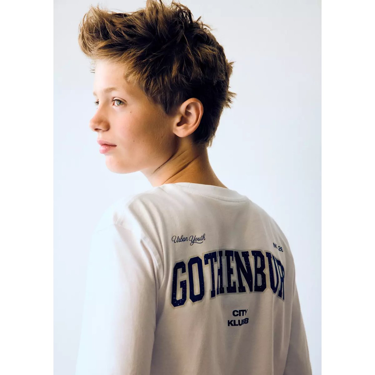 T-shirt en coton imprimé blanc, MANGO KIDS