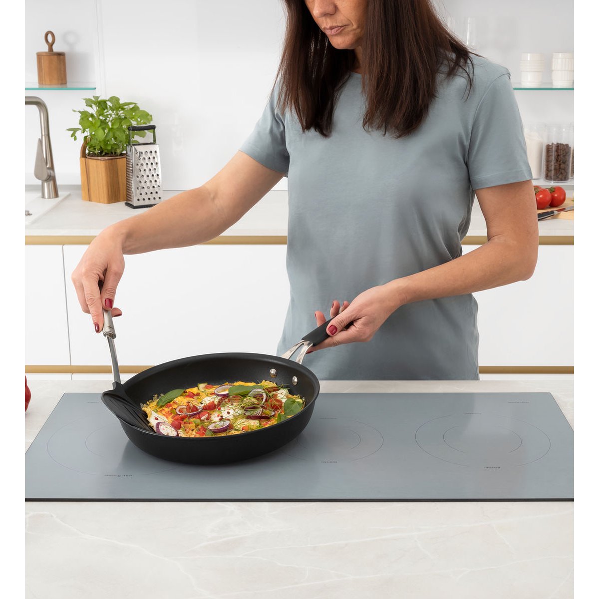 Poêle ø24 cm tempra® antiadhésif noir, LAGOSTINA