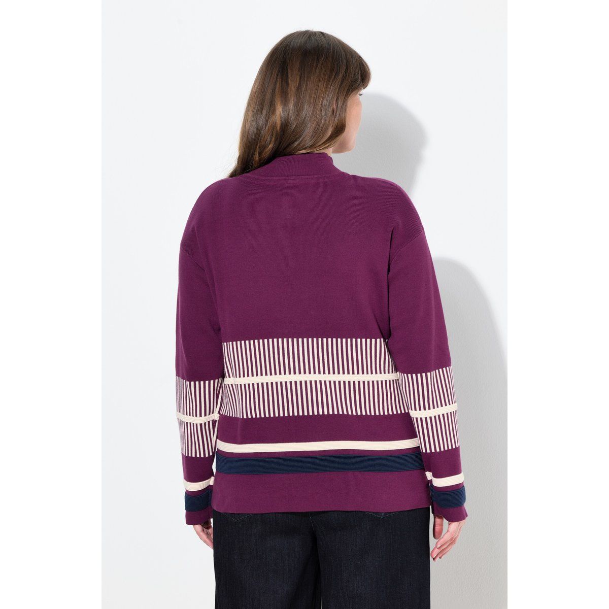 Pull à col montant et manches longues baies de forêt, ULLA POPKEN