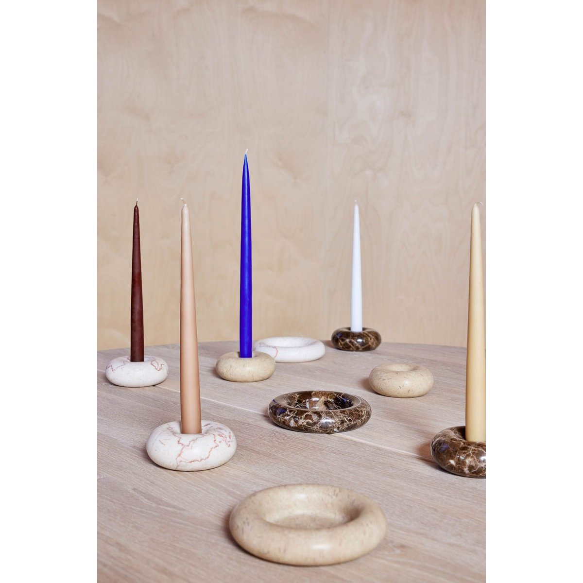 Bougeoir en marbre décoratif LIVING blanc, OYOY LIVING DESIGN