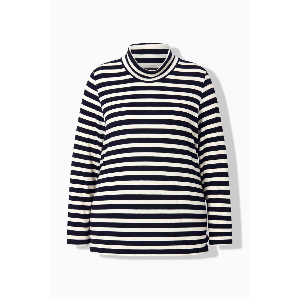 T-shirt slim à col roulé noir, ULLA POPKEN