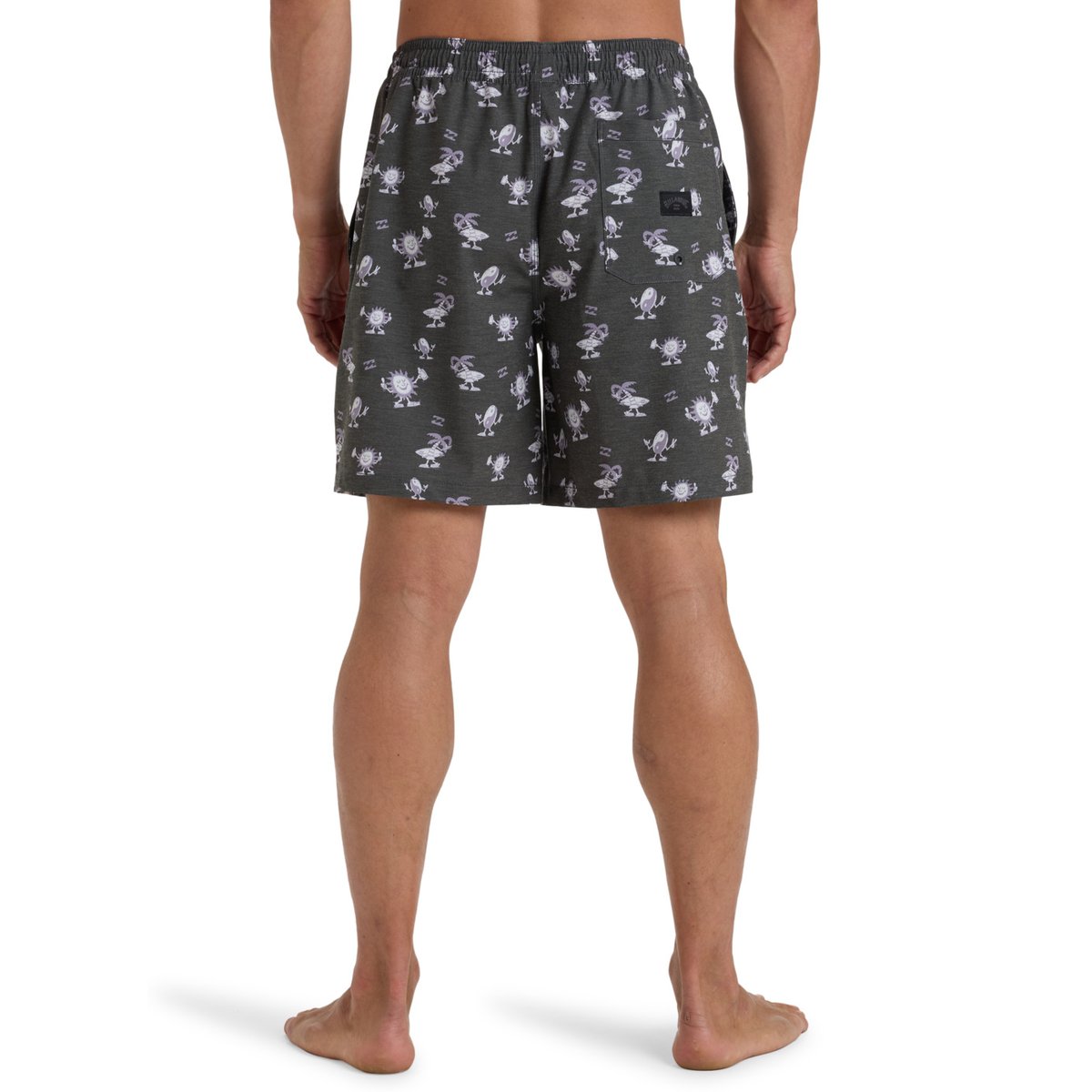 Short de bain WASTED TIMES 18.5" noir raven, BILLABONG