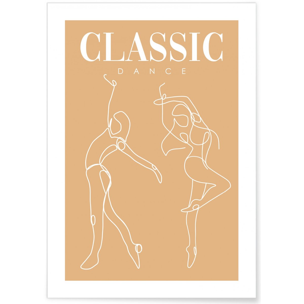 Poster Classic dance blanc, L'AFFICHERIE
