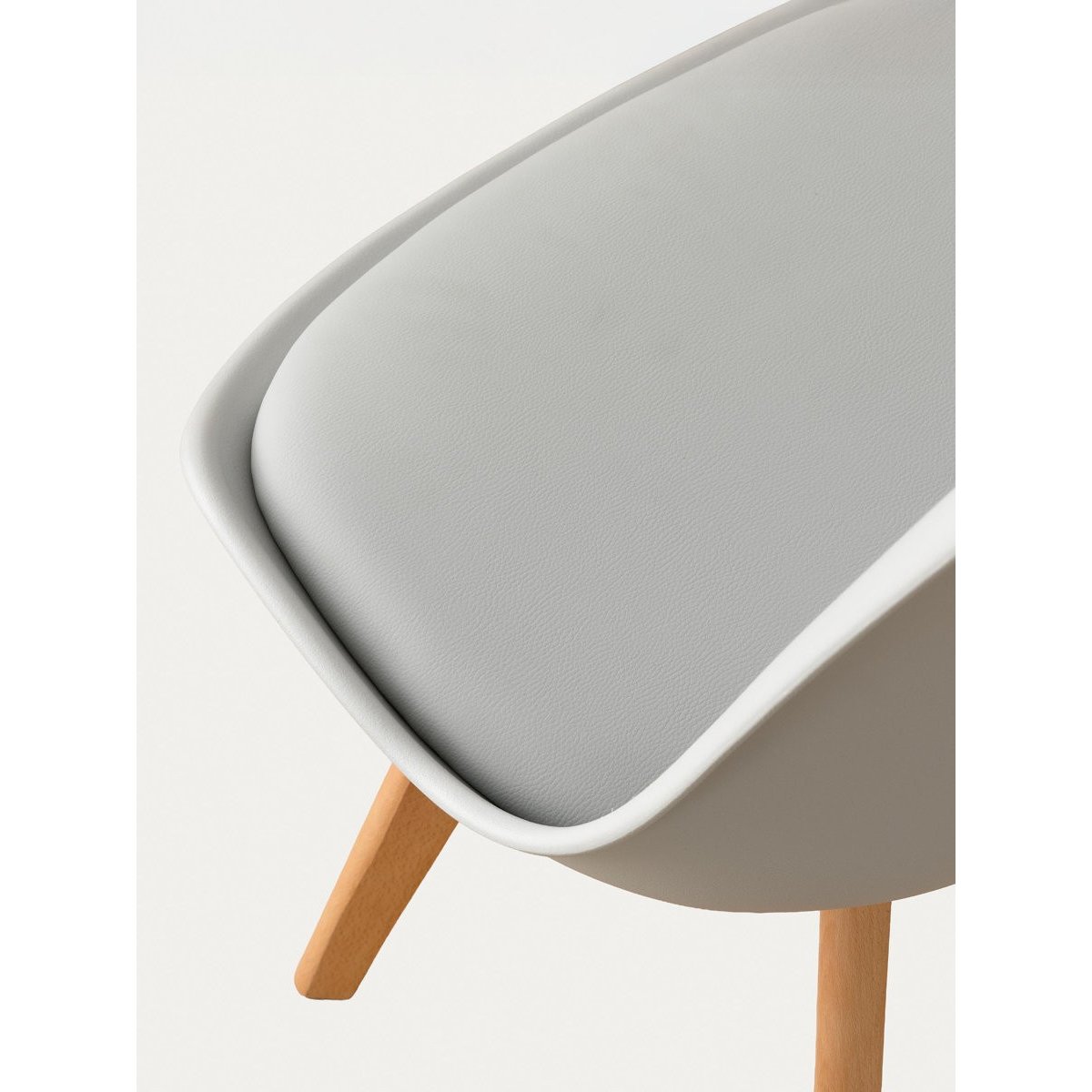Chaise de salle à manger Polipropylène style nordique Beige-SCANDINAVIAN gris, KENAY