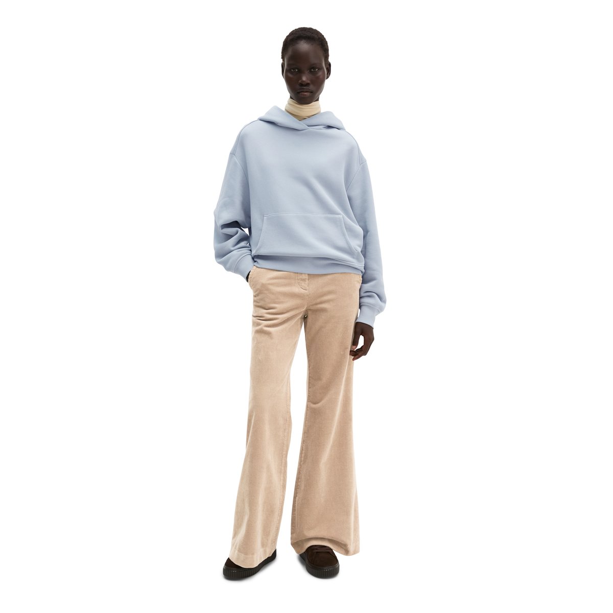 Sweat à capuche ample avec un intérieur douillet gris, MARC O'POLO
