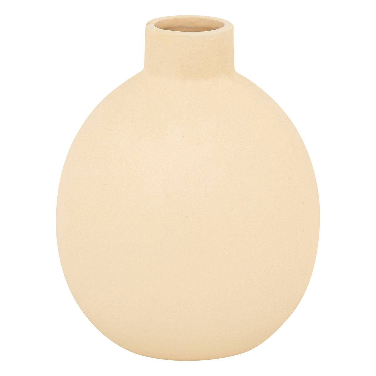 Vase en céramique RILY beige, ATMOSPHERA
