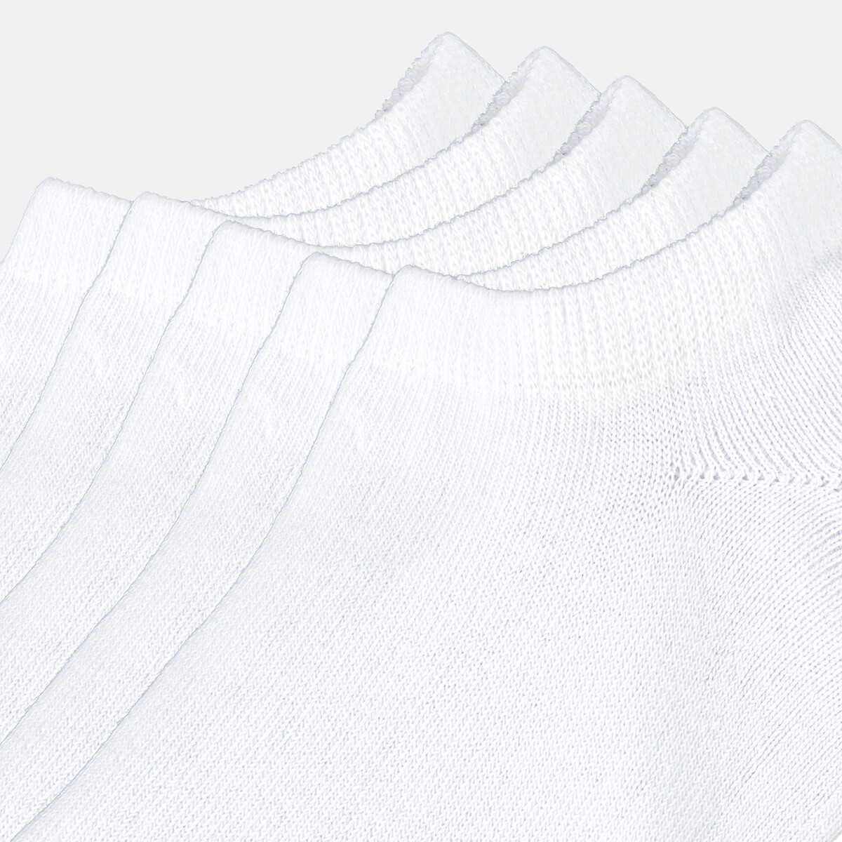 Lot de 5 paires de socquettes blanc, LA REDOUTE COLLECTIONS