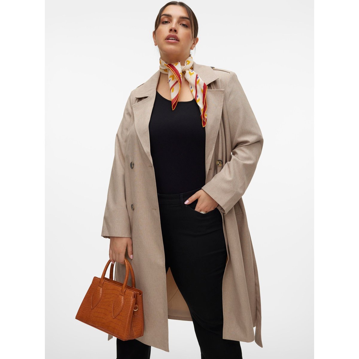 Trench Coat silver mink, VERO MODA