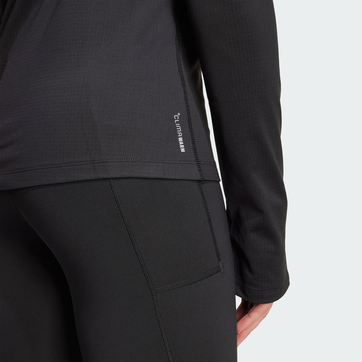 Sweat-Shirt À Capuche Demi-Zip Hiver Own The Run Sweat-Shirt À Capuche Demi-Zip Hiver Own The Run black, adidas Performance