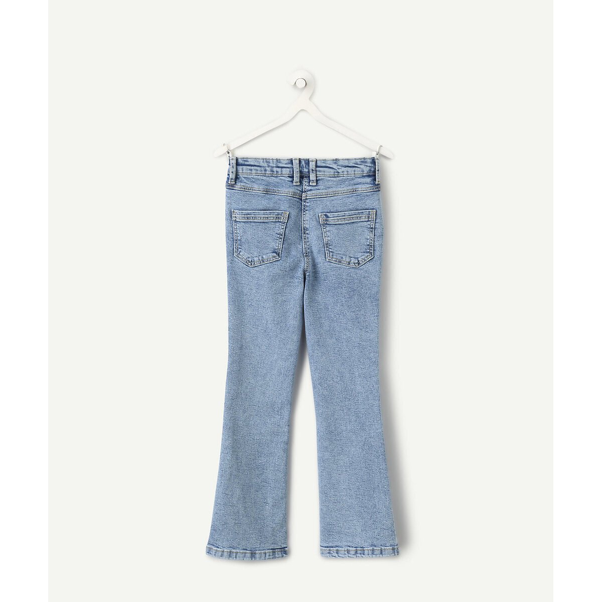 Jean flare bleu denim, TAPE A L'OEIL