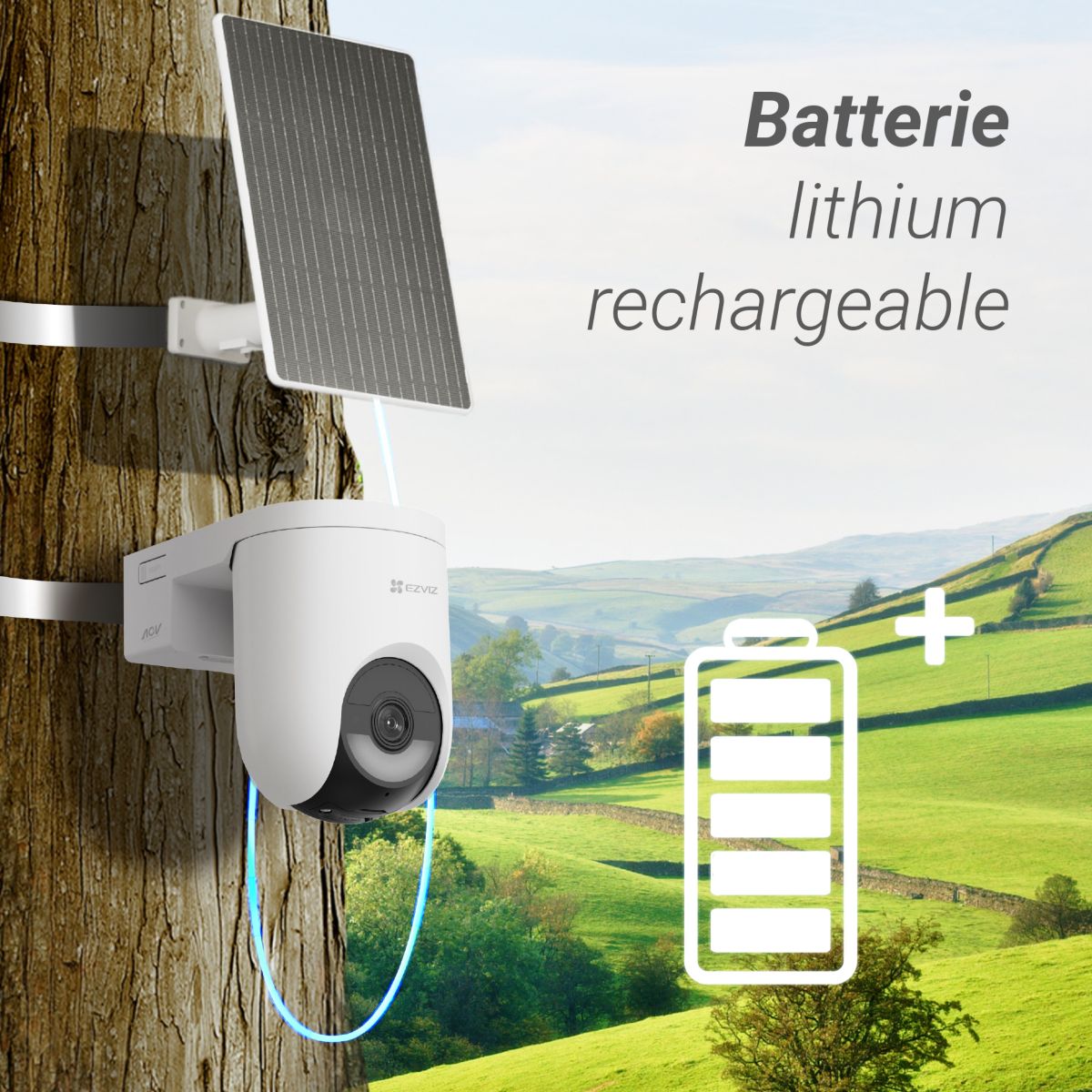 Caméra de surveillance HB8 Lite 4G & Wifi Kit couleur unique, EZVIZ