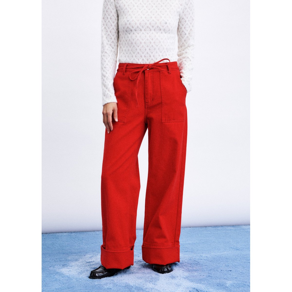 Jean Furano en coton FURANO rouge, FRNCH