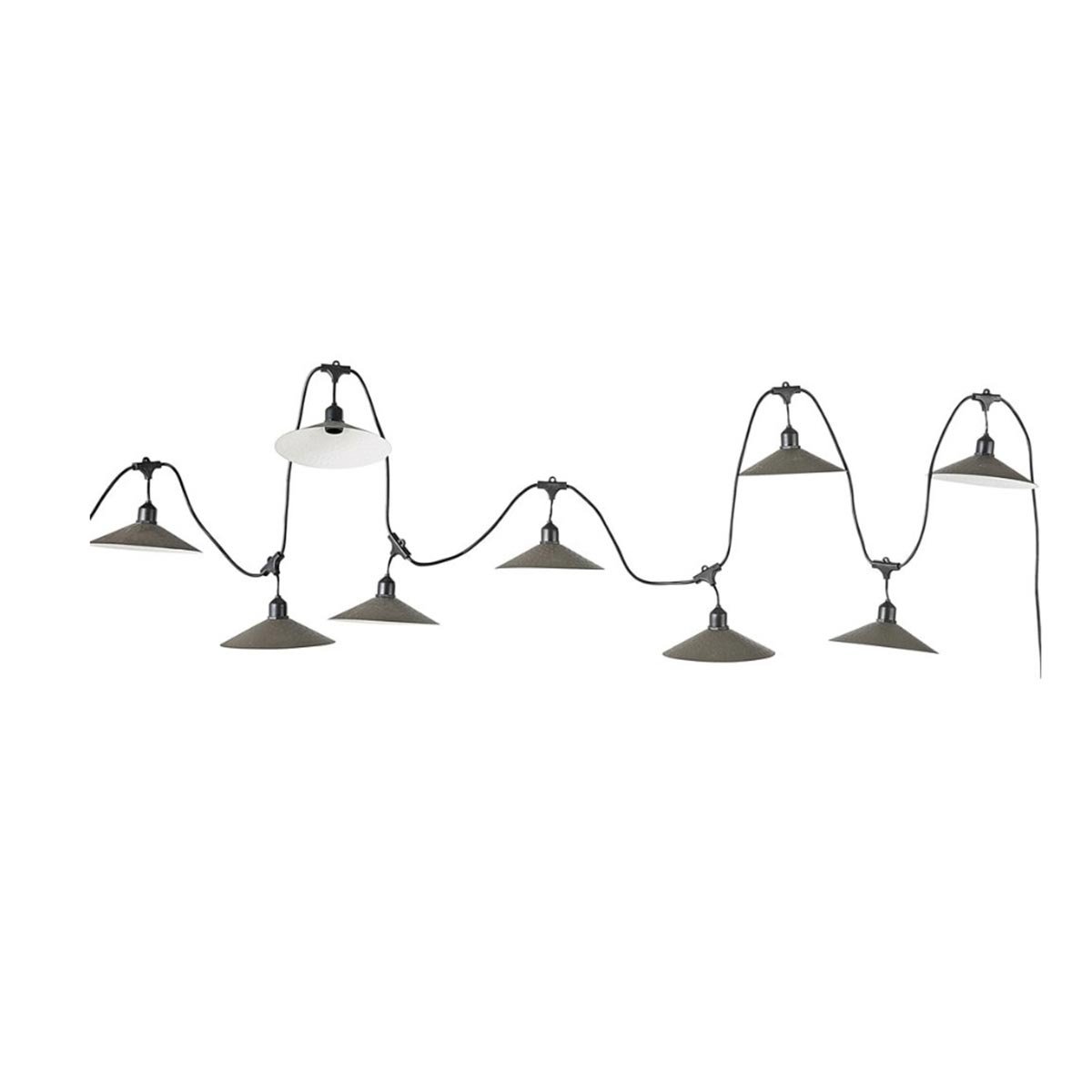Guirlande connectable E27 VINTY RACCORDABLE gris, LUMISKY
