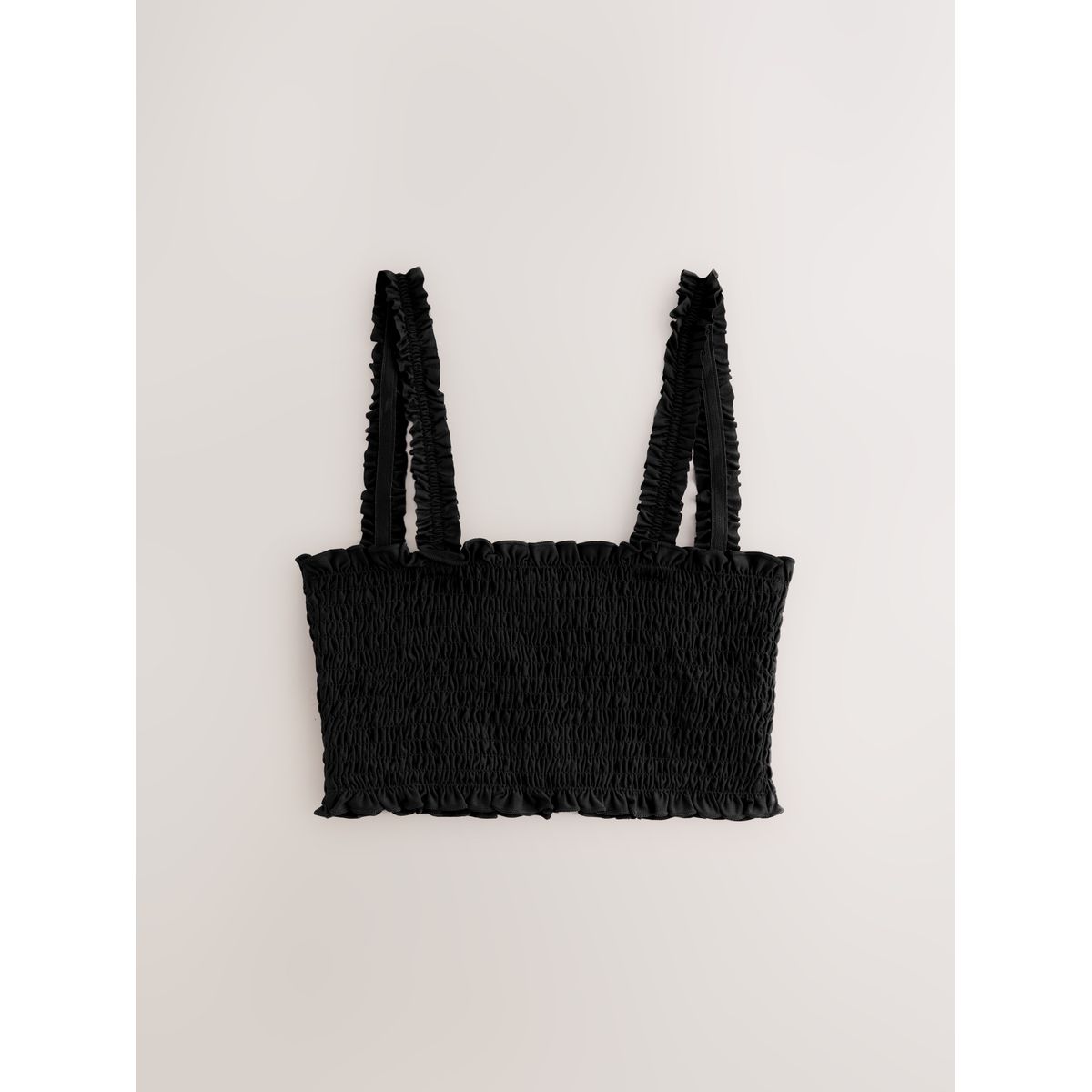 Haut de bikini bandeau froncé noir, NEXT