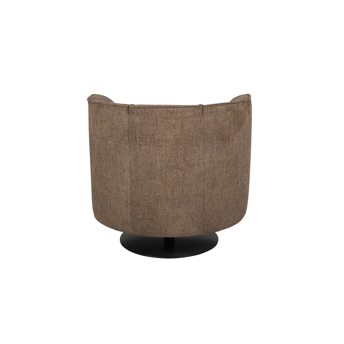 Fauteuil design pivotant en tissu, classique, FLOWER marron, DUTCHBONE