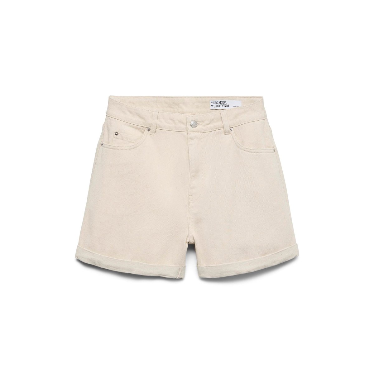 Short loose, taille haute ecru, VERO MODA