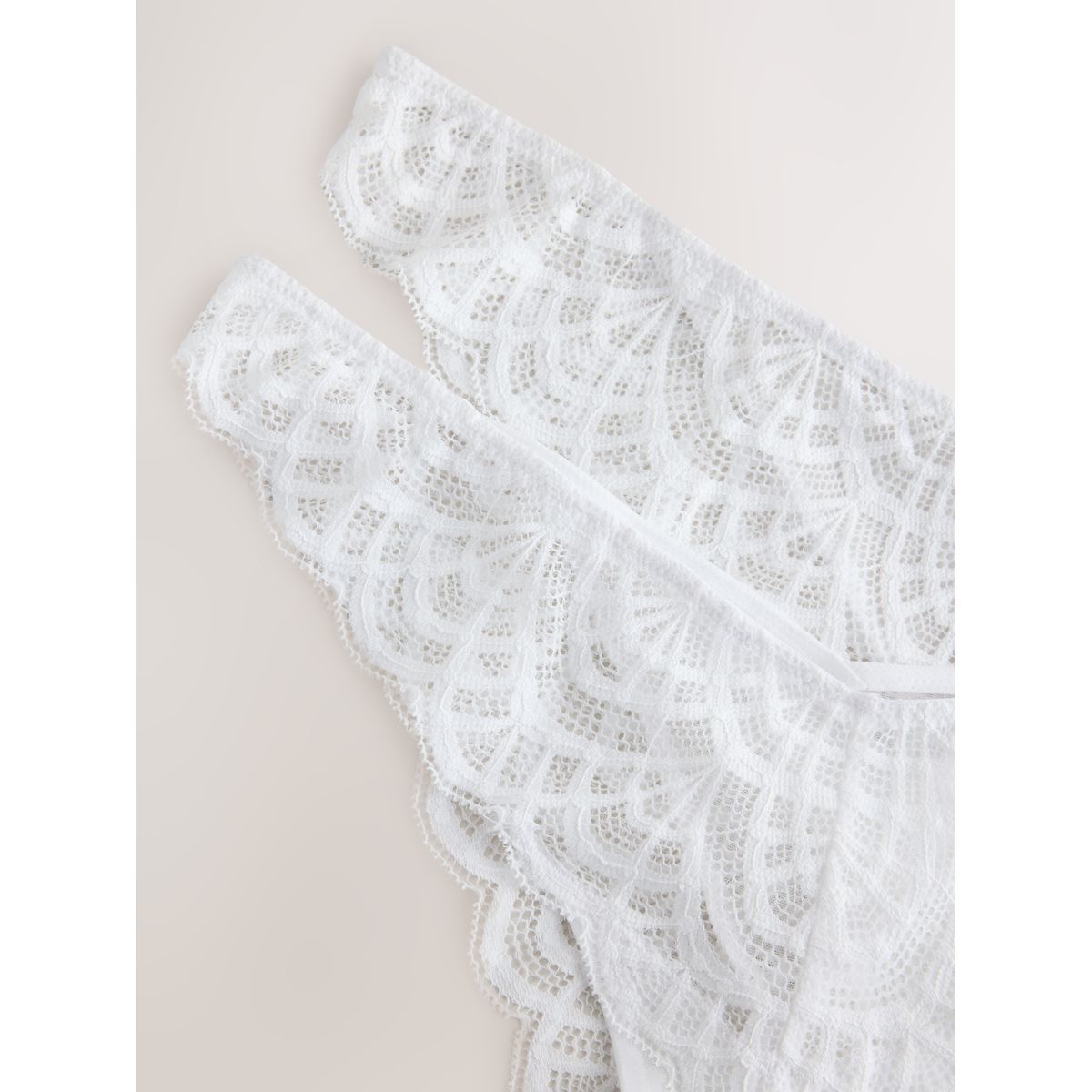Slip en dentelle, lot de 2 blanc, NEXT