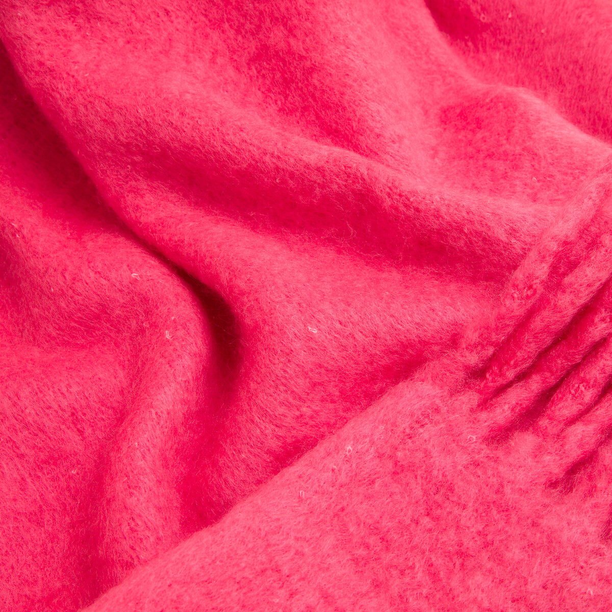 Plaid frangé, Basalm rose, LA REDOUTE INTERIEURS