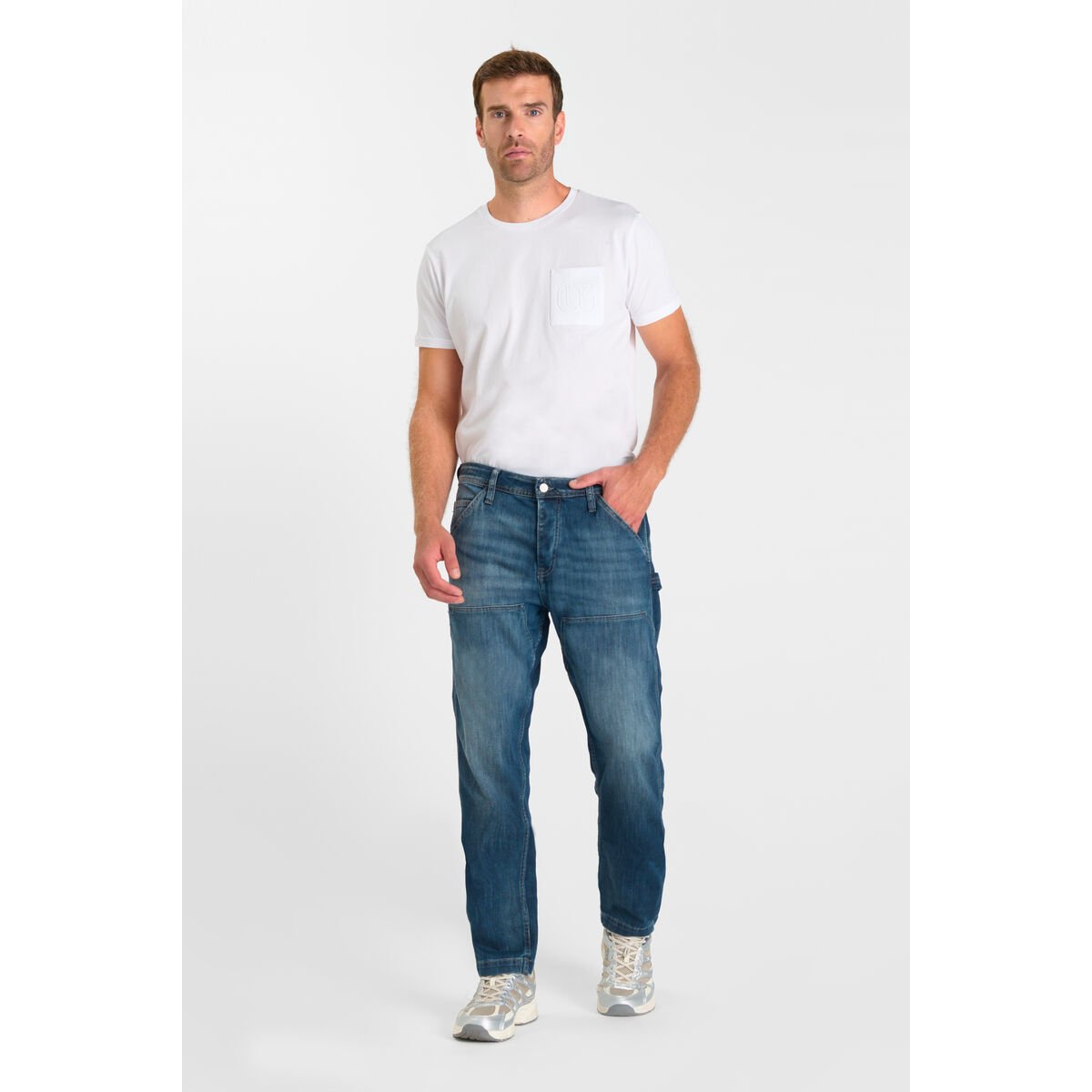 Jeans loose, large loose, longueur 34 blue, LE TEMPS DES CERISES