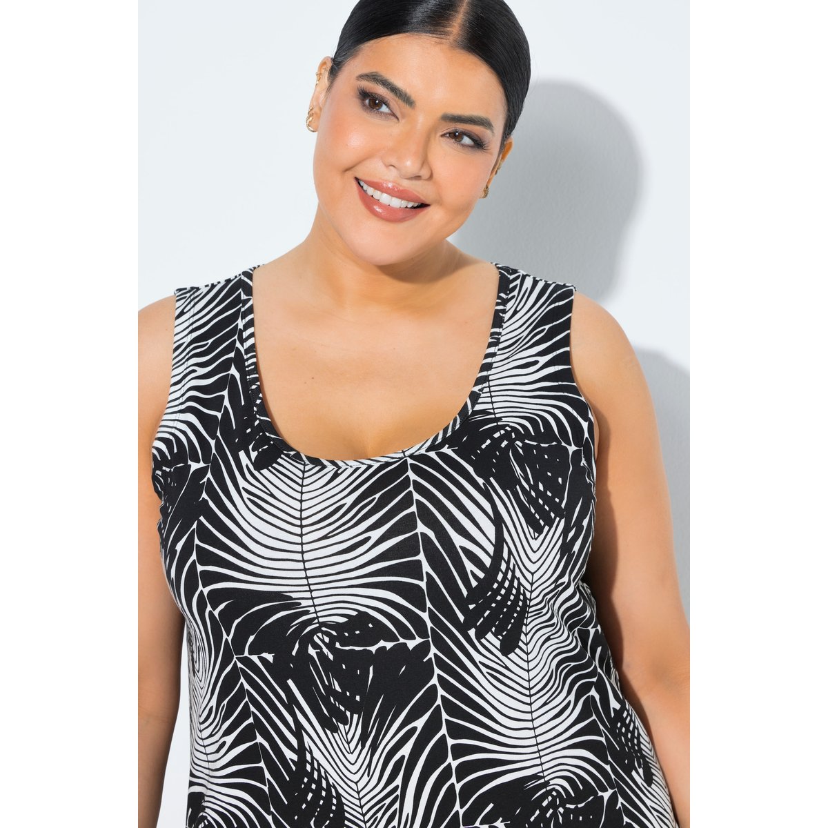 Robe midi sans manches noir, ULLA POPKEN