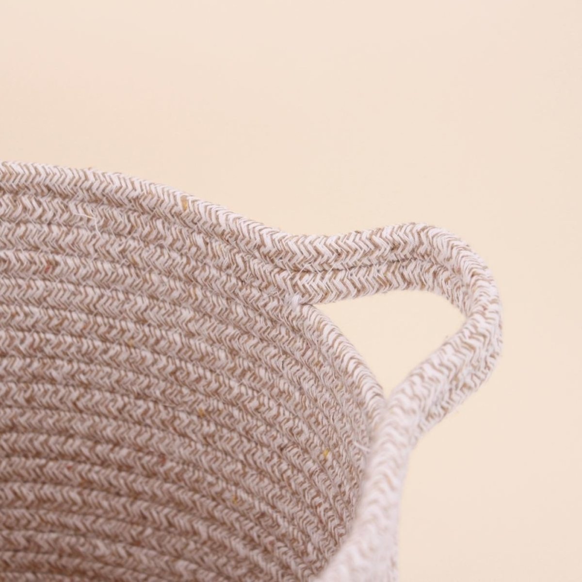 Lot de 2 paniers en corde beige, AZAO