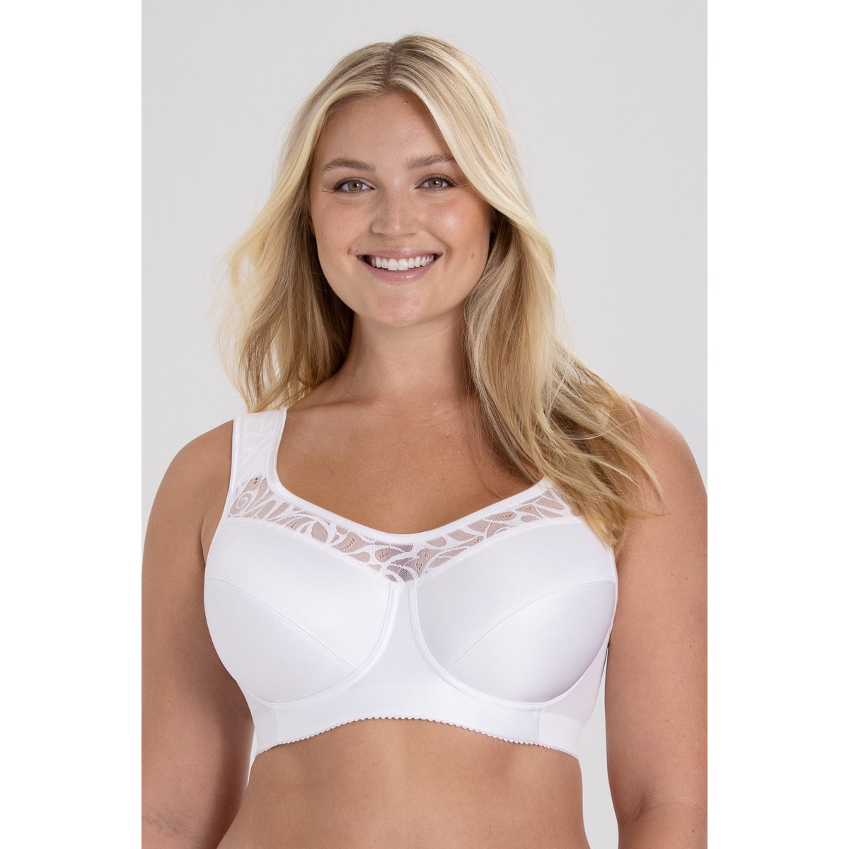 Soutien-gorge avec armatures Cotton Simple blanc, MISS MARY OF SWEDEN