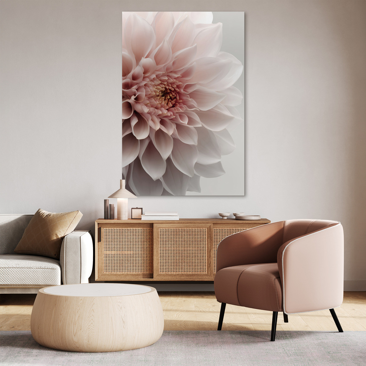 Tableau Sur Toile Dahlia Décoratif FLEUR tableaux sur toile-rose, CEANOTHE