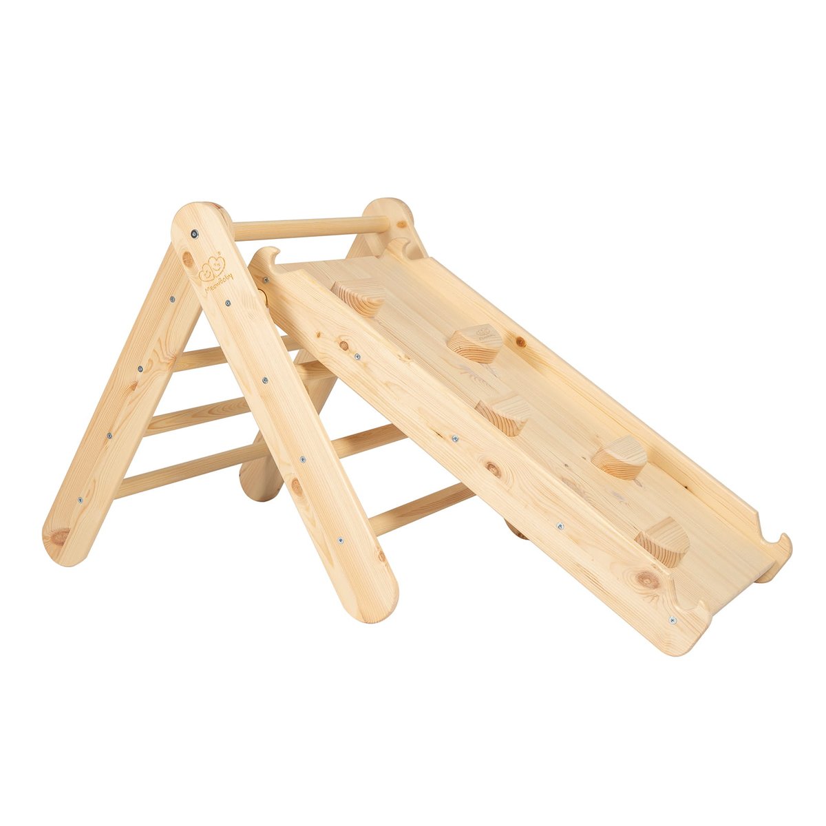 Triangle d'escalade avec Toboggan naturel, MEOW BABY