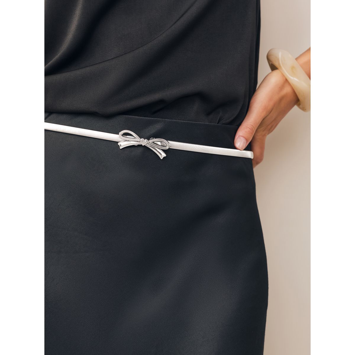 Ceinture stretch fine arc d'argent, NEXT