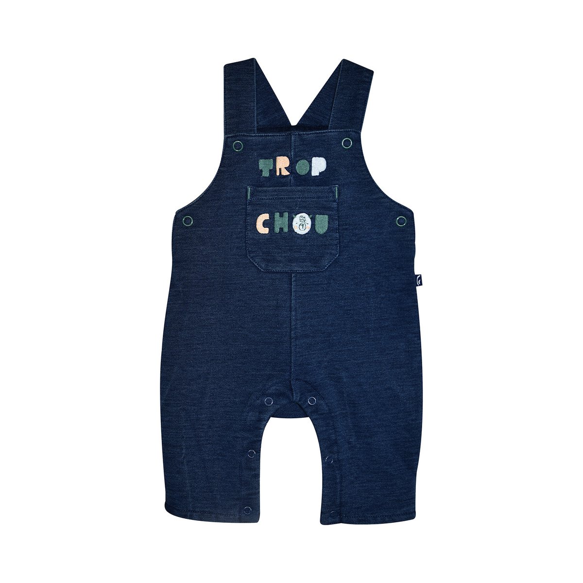 Tshirt salopette matteo maille bleu, SUCRE D'ORGE