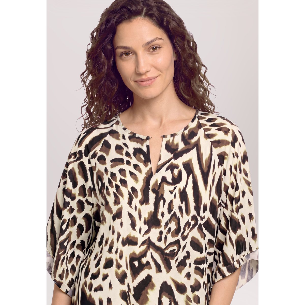 Blouse casual à motifs nature/khaki, CARTOON